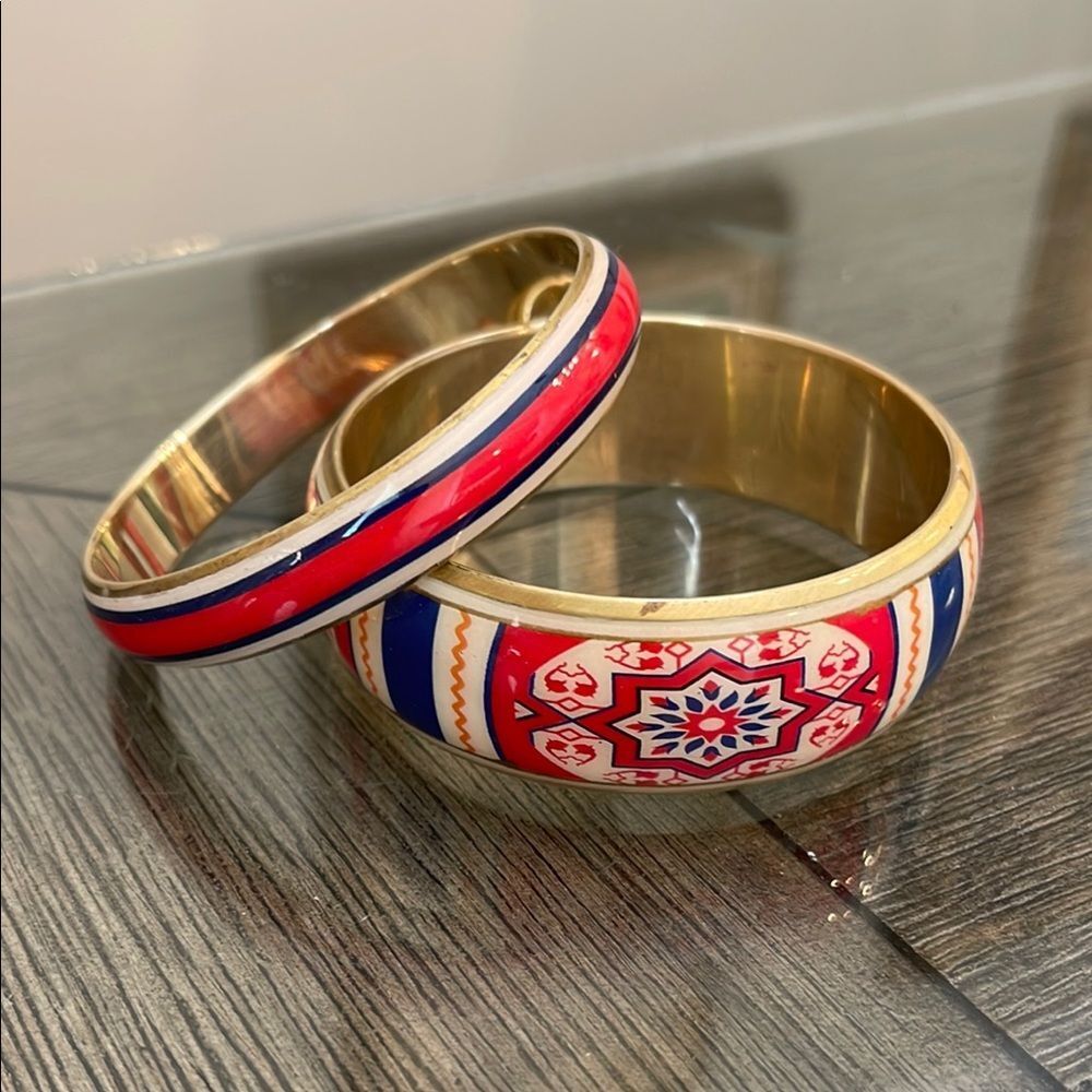 Vintage Retro Colorful Patterned Bohemian Bangles